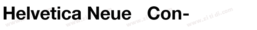 Helvetica Neue   Con字体转换